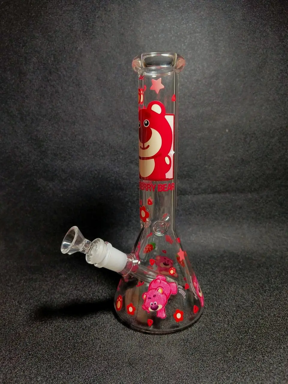 Lotso Strawberry Bear Beaker Glass Bong - Image 4