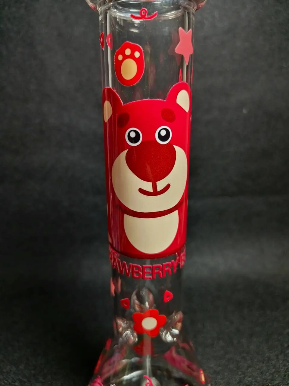 Lotso Strawberry Bear Beaker Glass Bong