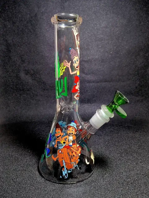 Luca Alberto Giulia Italian Riviera Beaker Glass Bong Luca Alberto Giulia Italian Riviera Beaker Glass Bong