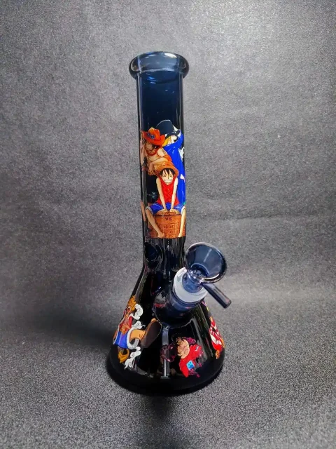 10" Luffy ASL Brothers One Piece Beaker Glass Bong