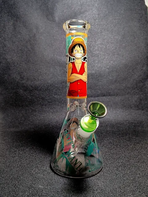 Monkey D. Luffy One Piece Straw Hat Beaker Glass Bong
