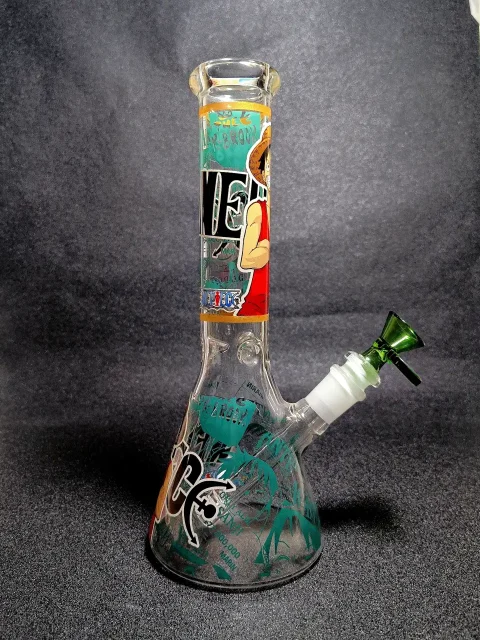 Monkey D. Luffy One Piece Straw Hat Beaker Glass Bong Monkey D. Luffy One Piece Straw Hat Beaker Glass Bong