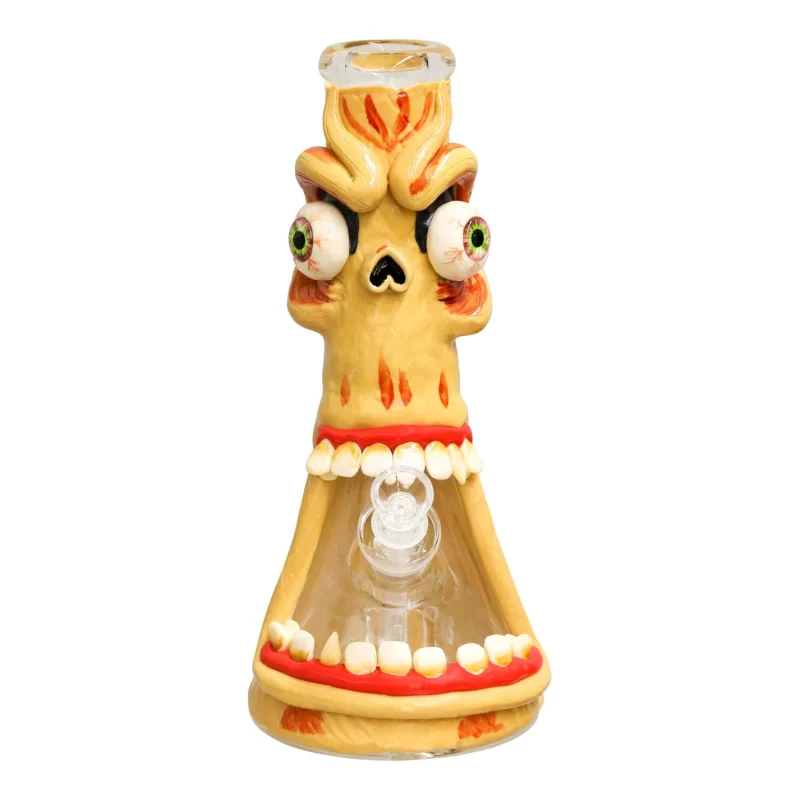 10″ Martian Invader Monster Hand-Painted Glass Bong