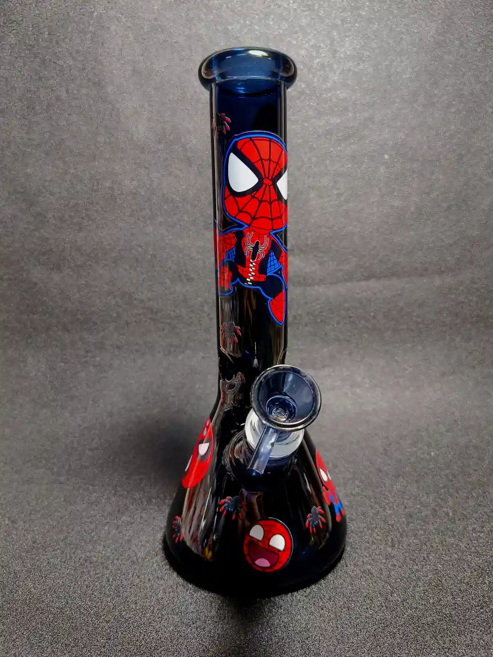 Marvel Spider-Man Black Web Beaker Glass Bong