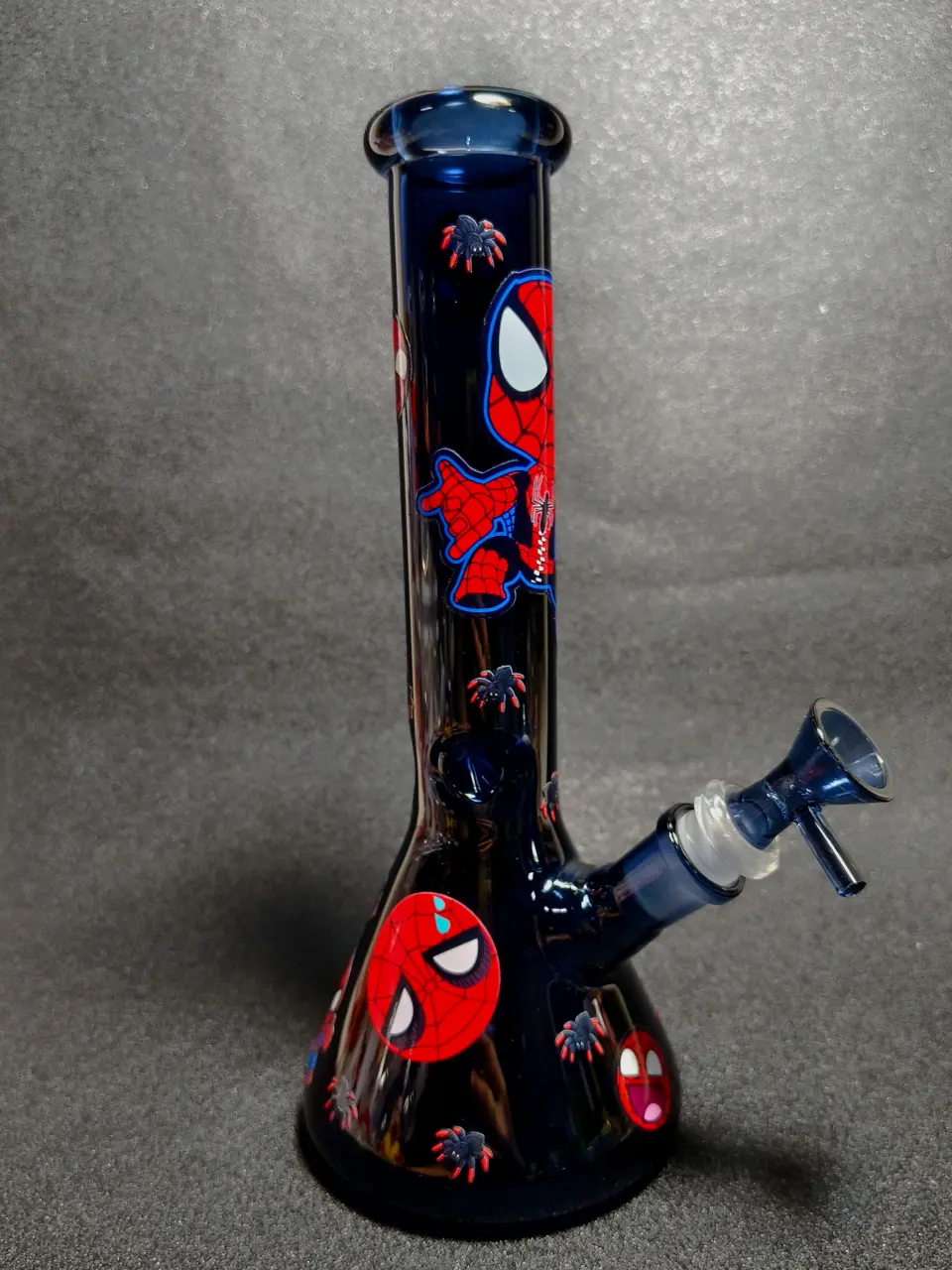 Marvel Spider-Man Black Web Beaker Glass Bong