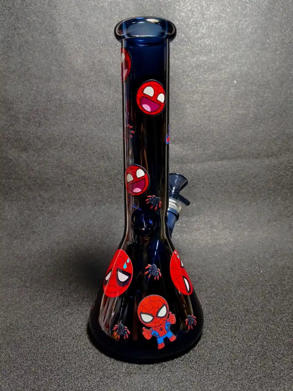 Marvel Spider-Man Black Web Beaker Glass Bong