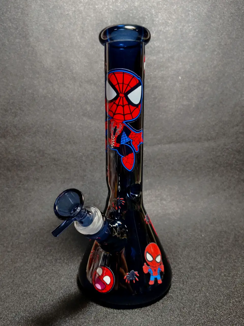 Marvel Spider-Man Black Web Beaker Glass Bong