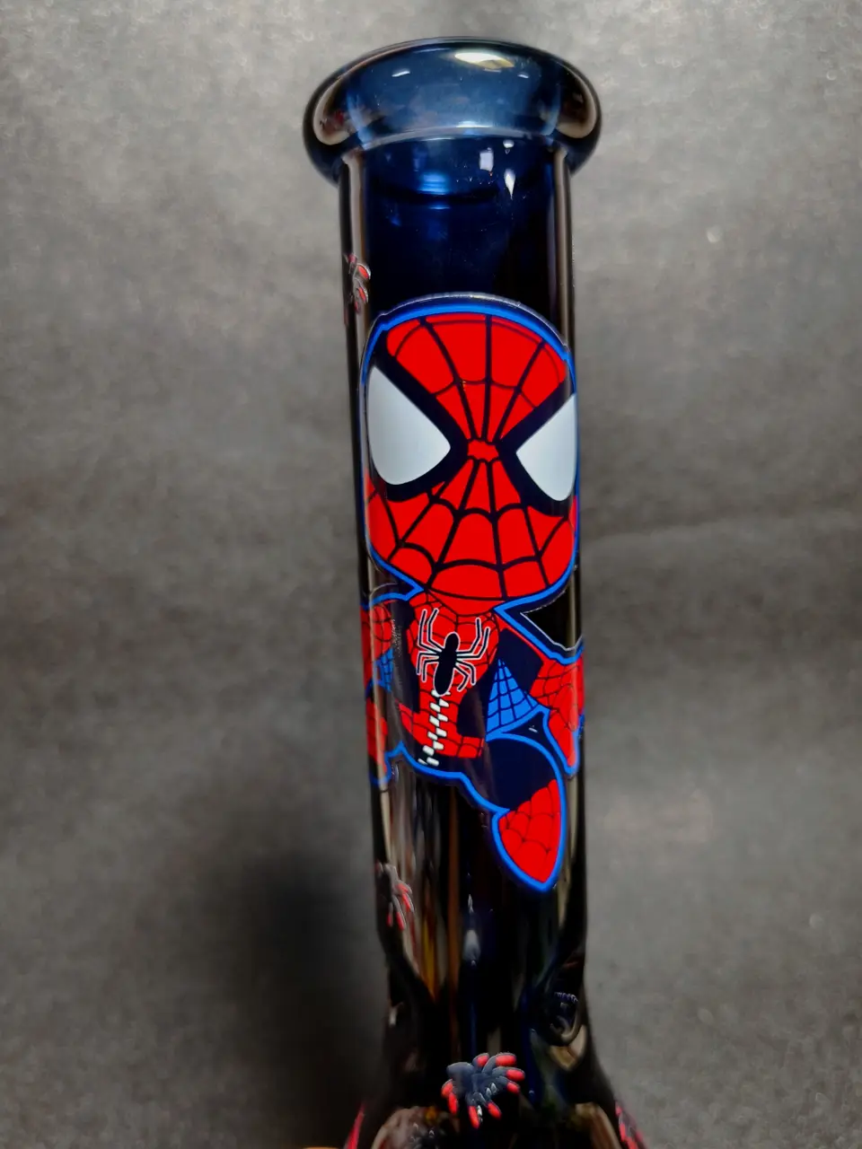 Marvel Spider-Man Black Web Beaker Glass Bong