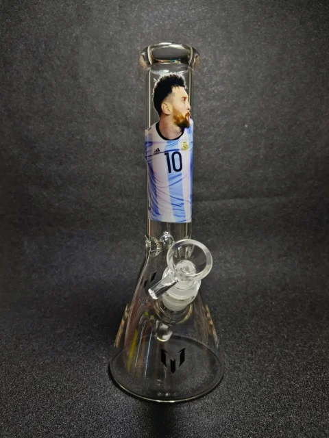 Messi Football Legend Argentina #10 Jersey Beaker Glass Bong