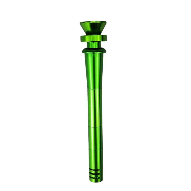 Metal Downstem and Metal Herb Bowl For Bong- Green