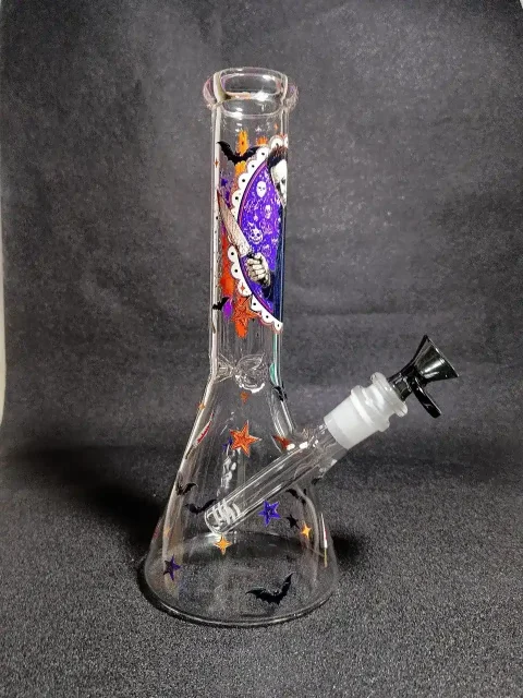 Michael Myers Halloween Bloody Knife Beaker Glass Bong Michael Myers Halloween Bloody Knife Beaker Glass Bong