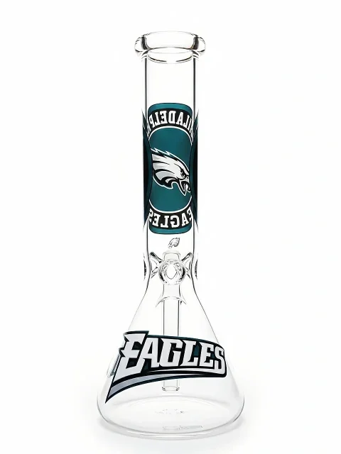 10″ Midnight Green Eagles-inspired Beaker Glass Bong | Philly Pride Edition 10″ Midnight Green Eagles-inspired Beaker Glass Bong | Philly Pride Edition