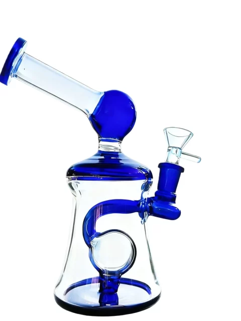 7″ Mini Bong with Blue Ring Diffuser