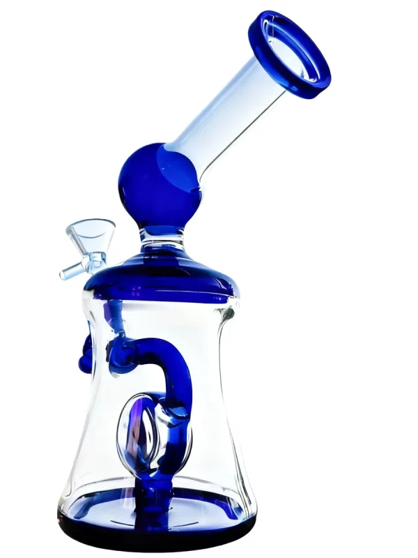 7″ Mini Bong with Blue Ring Diffuser