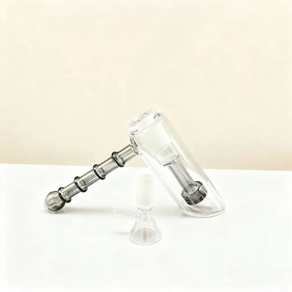 Mini Showerhead Perc Hammer Bubbler - Smoke Meg