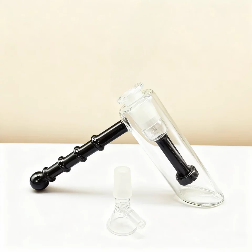 Mini Showerhead Perc Hammer Bubbler - Smoke Meg