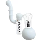 Minimalist Spiral Glass Bubbler