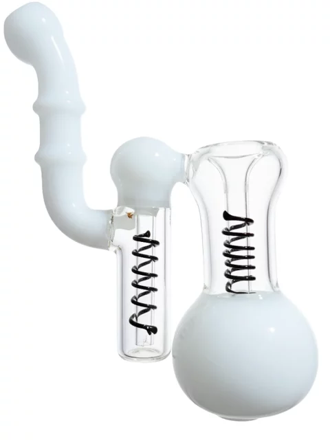 Minimalist Spiral Glass Bubbler
