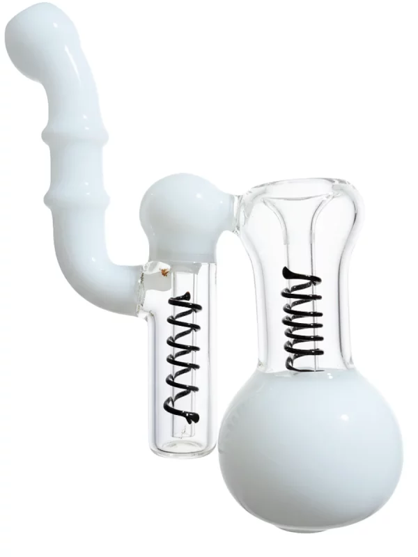 Minimalist Spiral Glass Bubbler