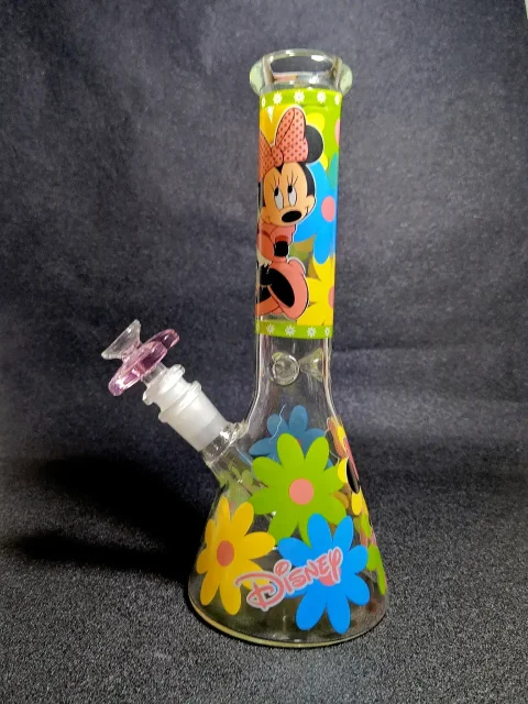 10″ Minnie Mouse Disney Daisy Sweet Beaker Glass Bong 10" Minnie Mouse Disney Daisy Sweet Beaker Glass Bong