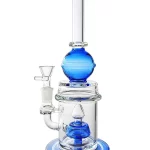 9" Modern Geometric “Color Sphere” Glass Bong | Multiple colors