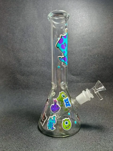 Monsters, Inc. Sulley Mike Boo Beaker Glass Bong Monsters, Inc. Sulley Mike Boo Beaker Glass Bong