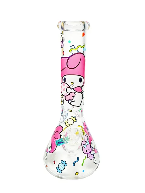 10" My Melody Candy Wonderland Beaker Glass Bong
