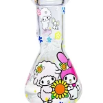 8" 5mm My Melody & My Sweet Piano Garden Beaker Glass Bong