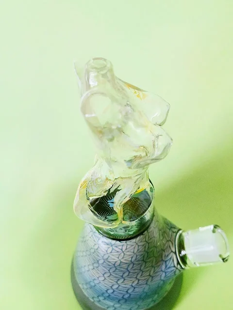 11.5" Naked Lady Sexy Boob Glass Bong | Blue