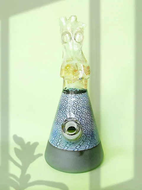 11.5" Naked Lady Sexy Boob Glass Bong | Blue