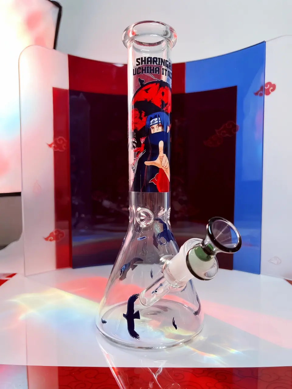 Naruto Itachi Uchiha Beaker Glass Bong