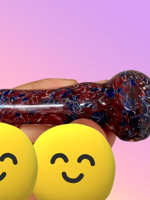 4" Nebula Swirl Glass Spoon Pipe