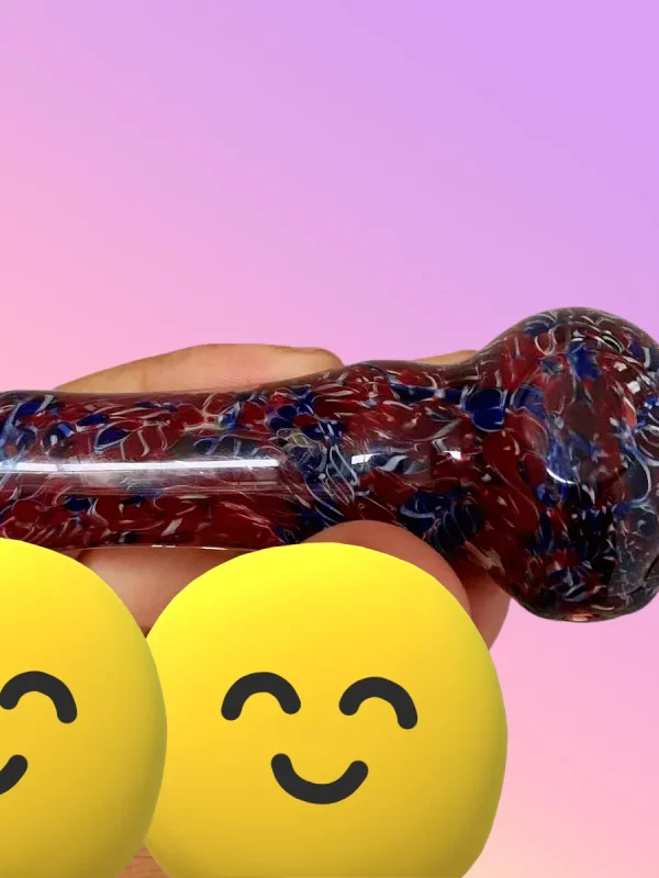 4" Nebula Swirl Glass Spoon Pipe