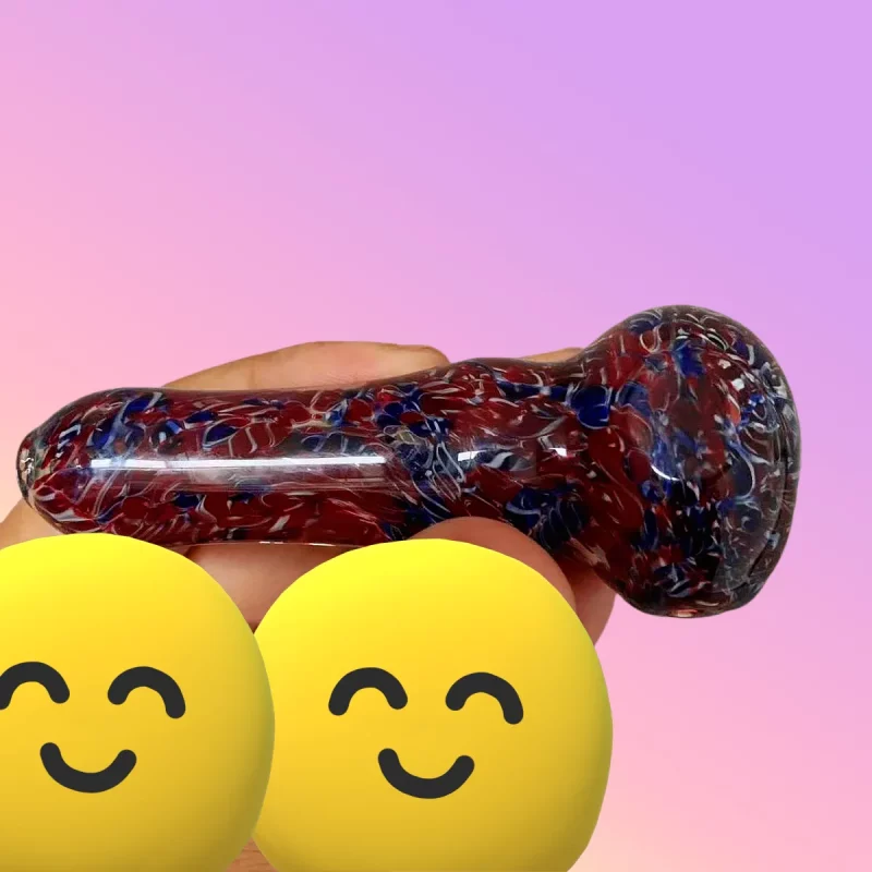 4" Nebula Swirl Glass Spoon Pipe
