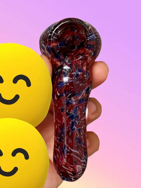 4" Nebula Swirl Glass Spoon Pipe