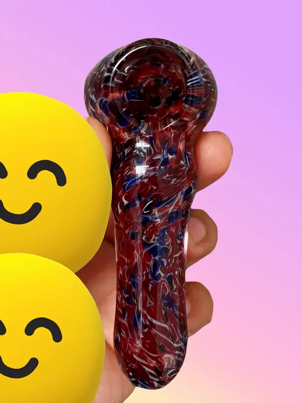 4" Nebula Swirl Glass Spoon Pipe