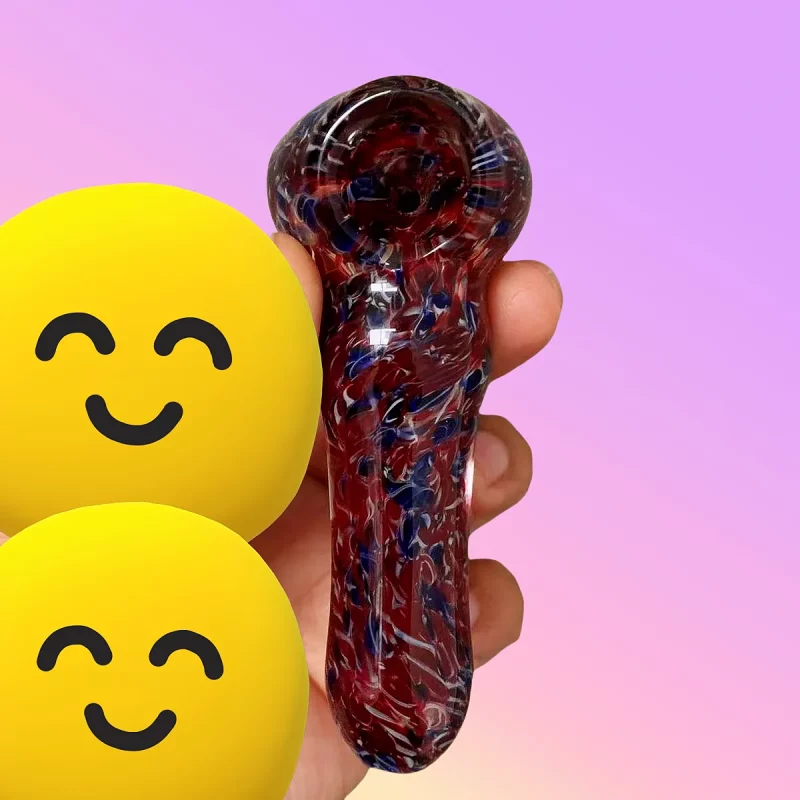 4" Nebula Swirl Glass Spoon Pipe
