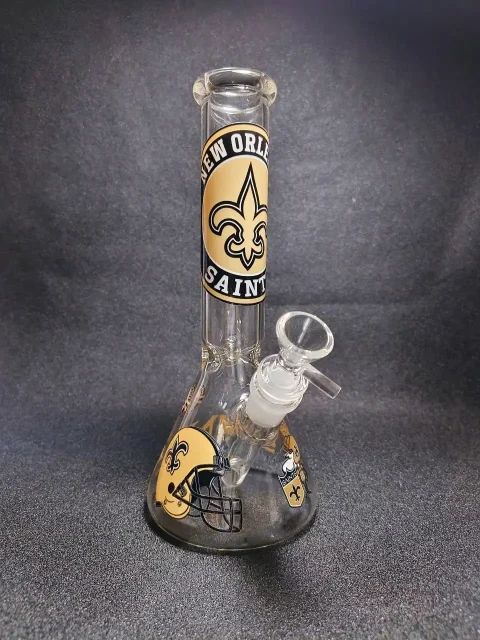 10" New Orleans Saints NFL Beaker Glass Bong