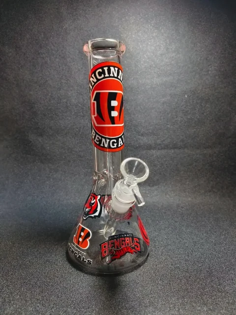 NFL Cincinnati Bengals Tiger Beaker Glass Bong