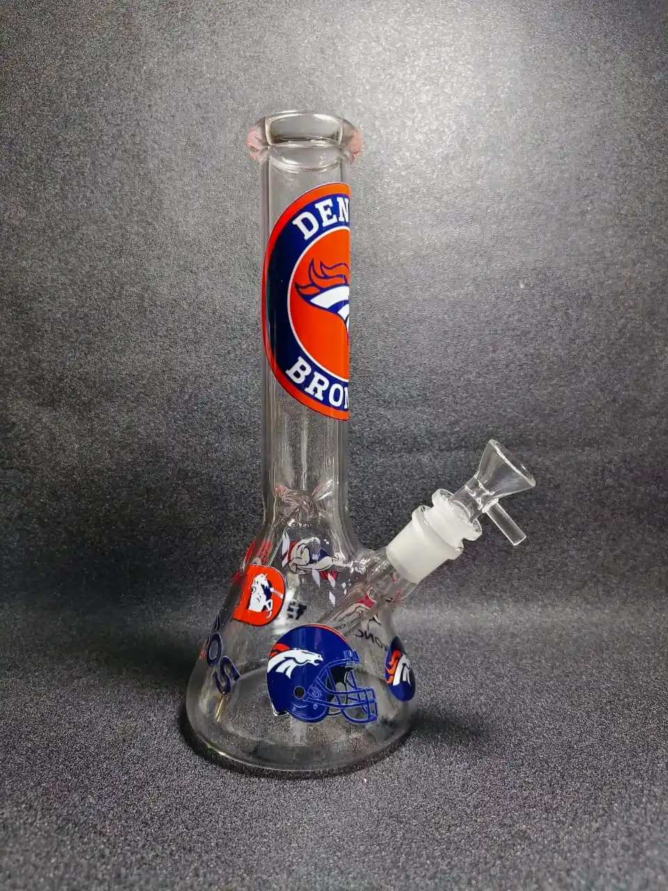 10" NFL Denver Broncos Beaker Glass Bong