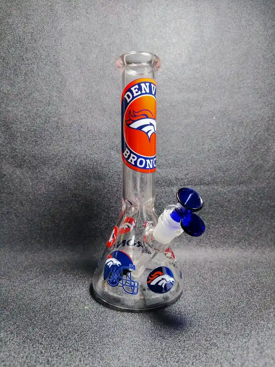 10" NFL Denver Broncos Beaker Glass Bong