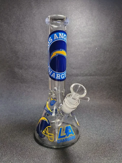 10" NFL Los Angeles Chargers Beaker Glass Bong