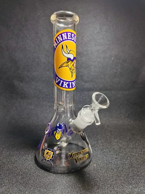 10" NFL Minnesota Vikings Beaker Glass Bong
