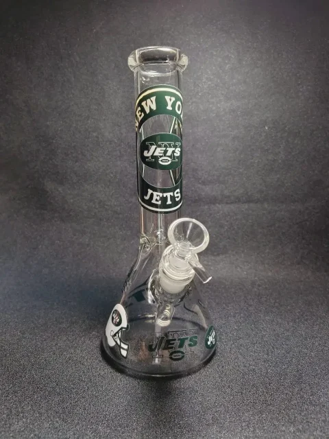 10" NFL New York Jets Beaker Glass Bong