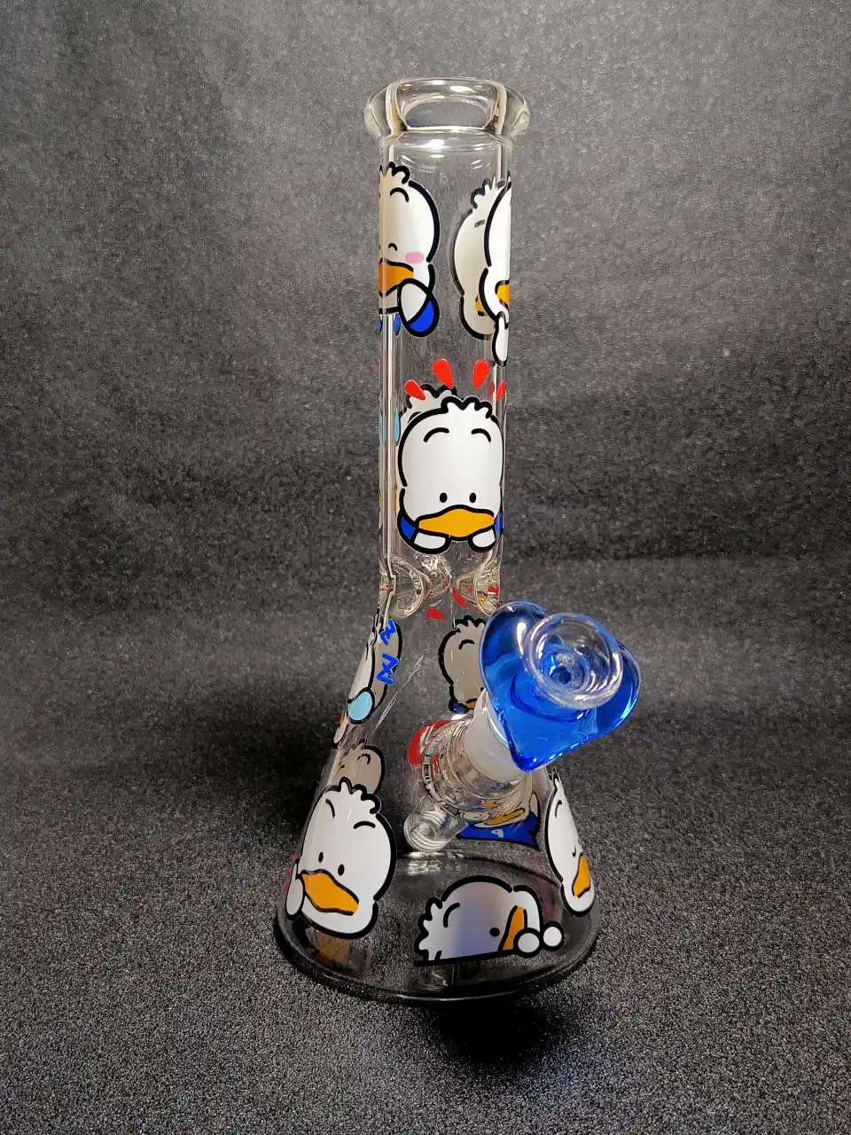 Cute Pekkle Duck Beaker Glass Bong