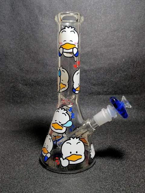 Cute Pekkle Duck Beaker Glass Bong Cute Pekkle Duck Beaker Glass Bong