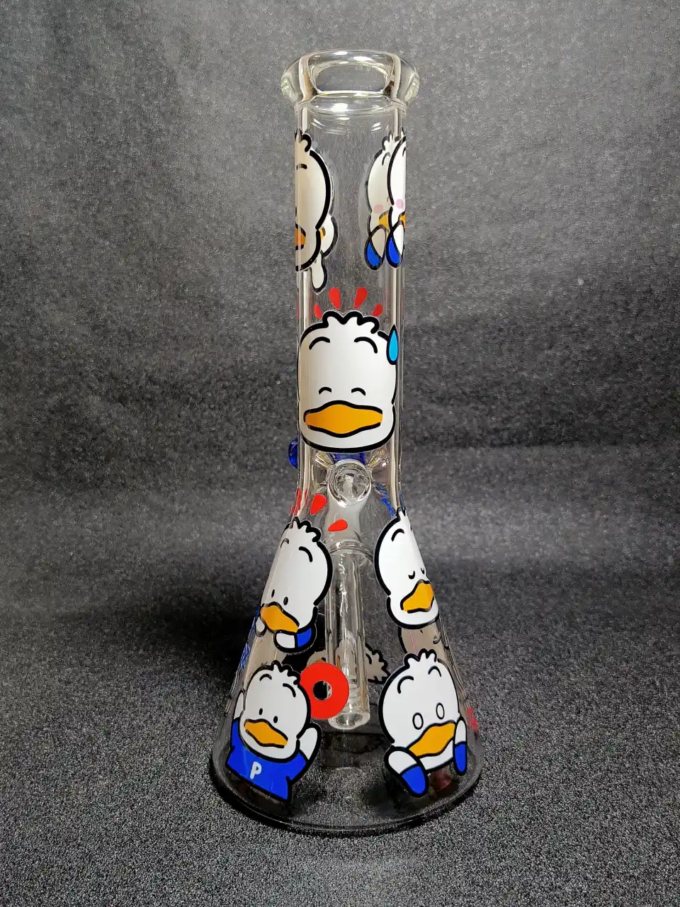 Cute Pekkle Duck Beaker Glass Bong