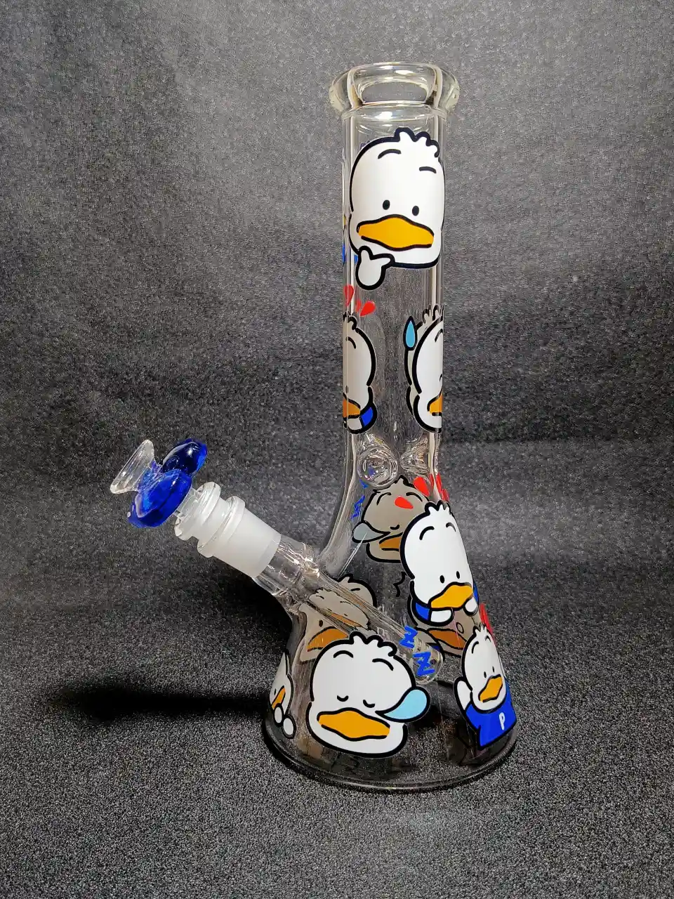 Cute Pekkle Duck Beaker Glass Bong