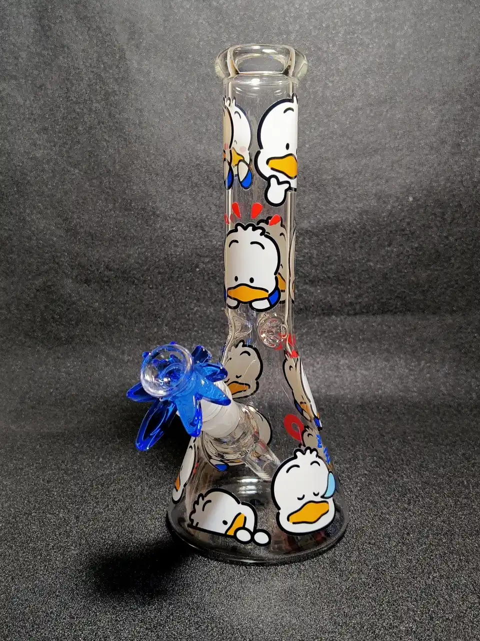 Cute Pekkle Duck Beaker Glass Bong