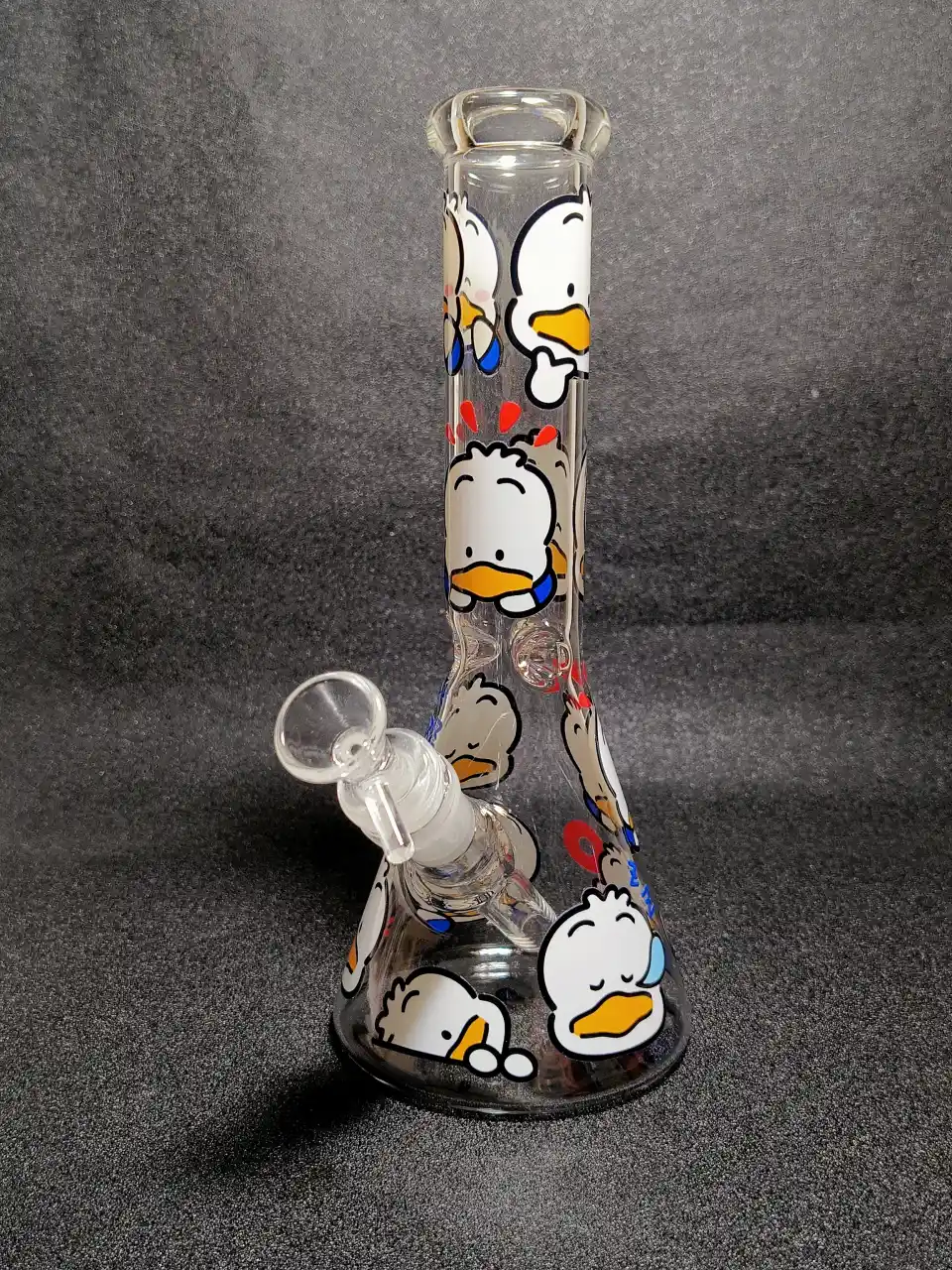 Cute Pekkle Duck Beaker Glass Bong